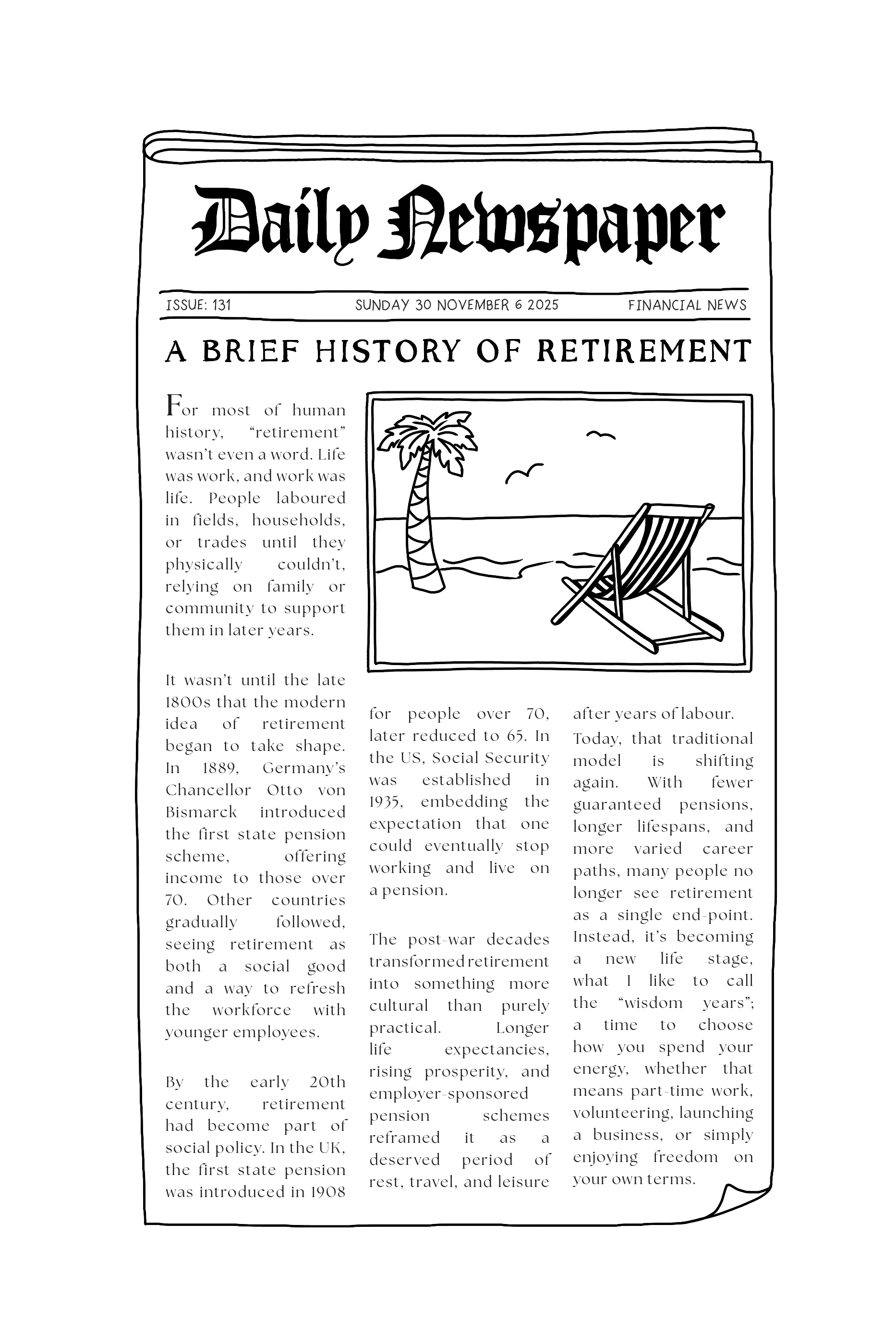 Newspaper illustration